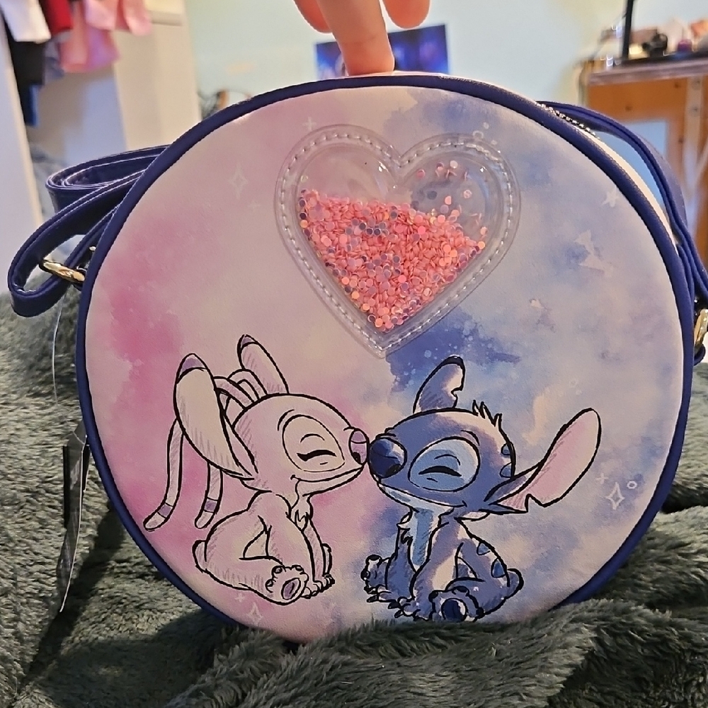 Disney Our Universe Stitch and Angel Heart Bag